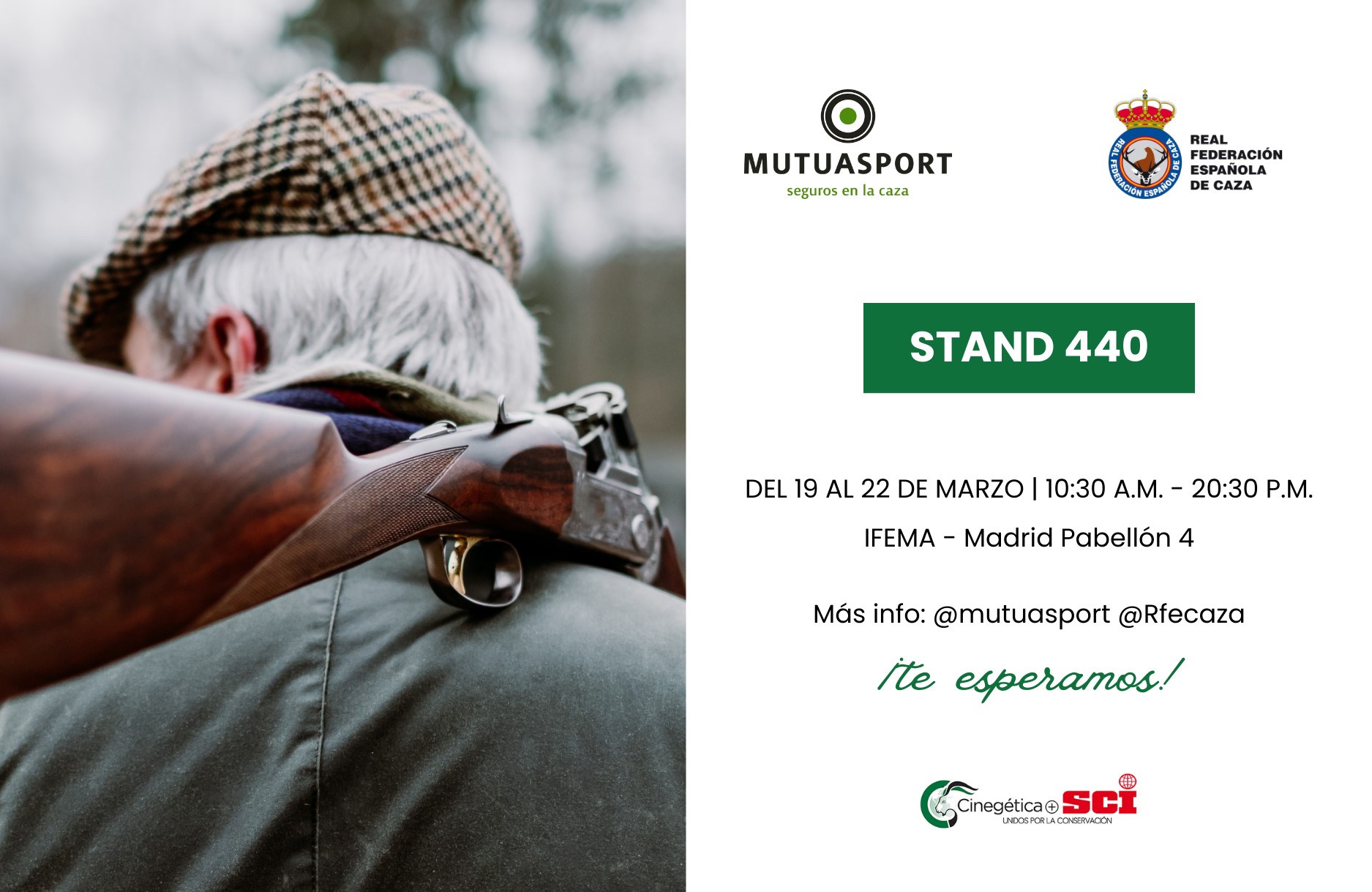 Mutuasport y la RFEC desvelan su agenda de actividades en la feria Cineg&eacute;tica+SCI 2026